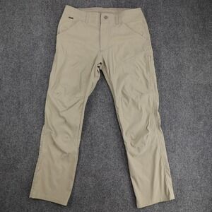 Kuhl Renegade Mens 30x28 Khaki Tan Technical Hiking Pants 5120 Stretch Taper